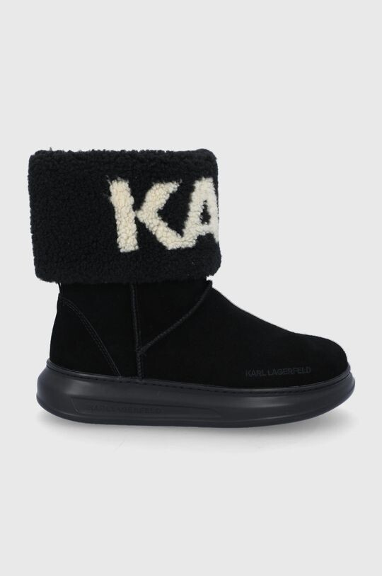

Замшевые зимние ботинки KAPRI KOSI Karl Lagerfeld, черный