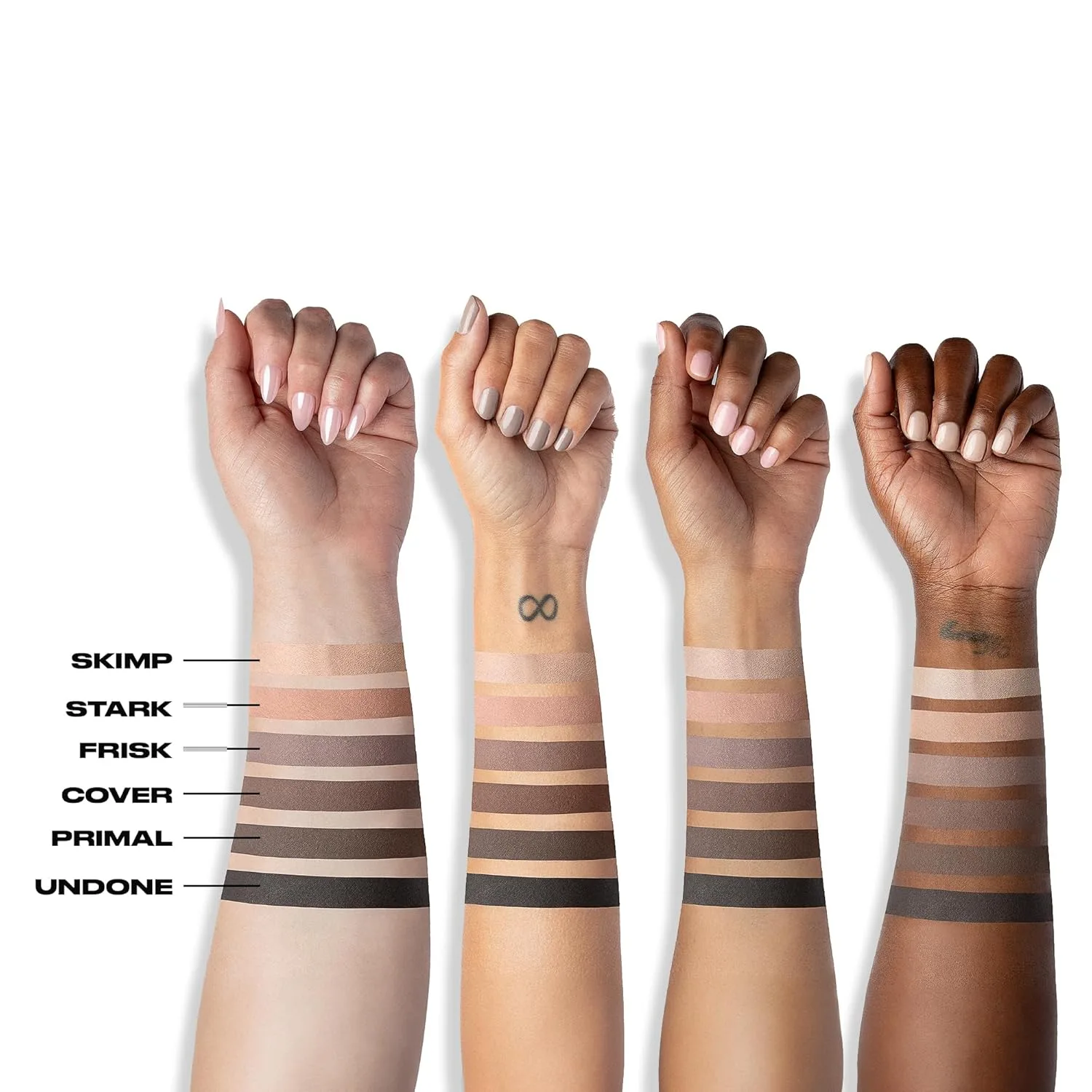 URBAN DECAY Neutral Matte Eyeshadow Bundle - Naked 2 Basics Eye Palette (Taupe & Brown Mattes) + Waterproof Eyeshadow Primer Potion Original, brown — фото 4