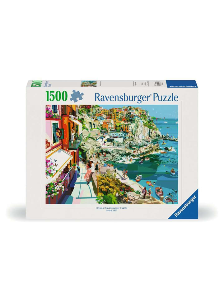 

Пазл Ravensburger, 1500 деталей, «Влюблен в Чинкве-Терре» (цветной)