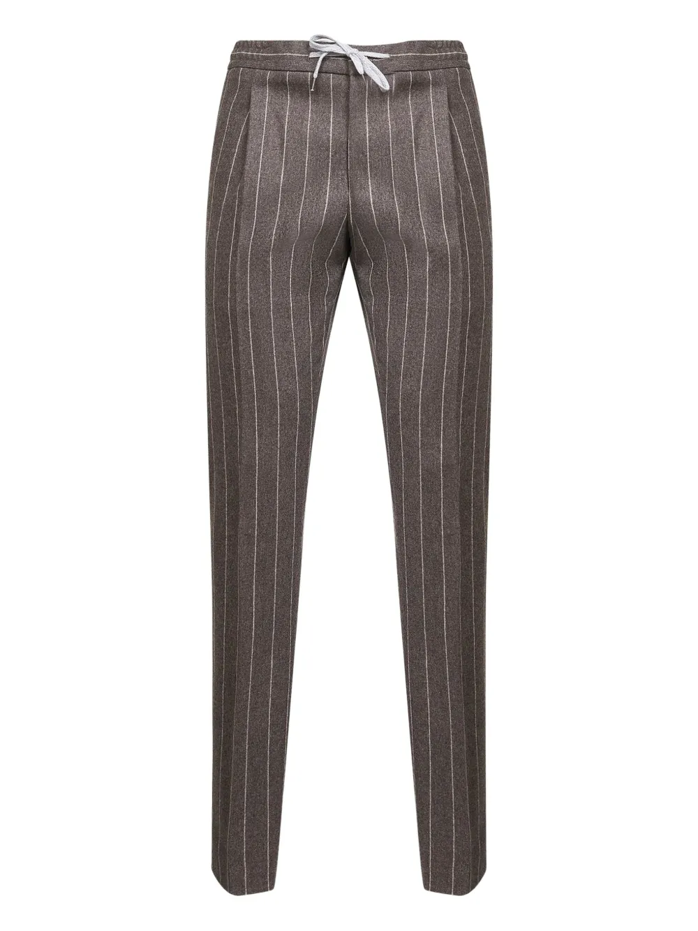 

Брюки в полоску на завязке Pt Torino, коричневый