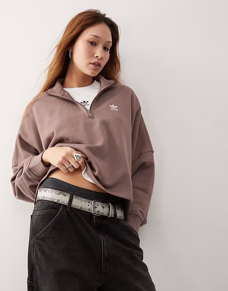 

Толстовка Trefoil Essentials коричневого цвета Adidas Originals