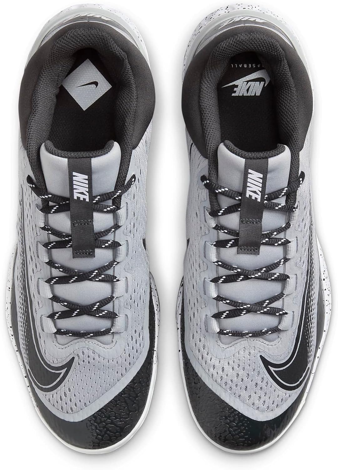 Бейсбольные бутсы Nike Men's Alpha Huarache Elite 4, Wolf Grey/White/Dark Smoke Grey — фото 4