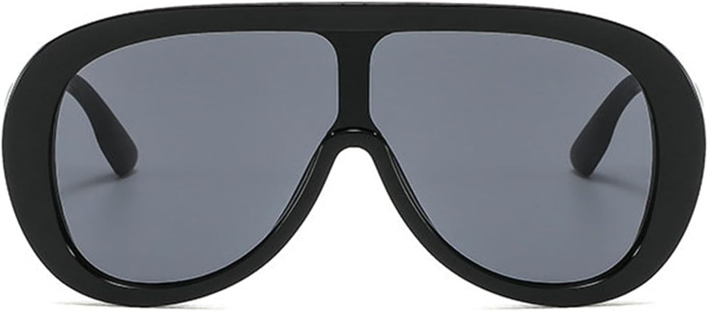 

Willochra — большие солнцезащитные очки-пилот для женщин, модные очки в крупной оправе, цельные солнцезащитные очки-маска, стильные очки в металлической оправе овальной формы, Black