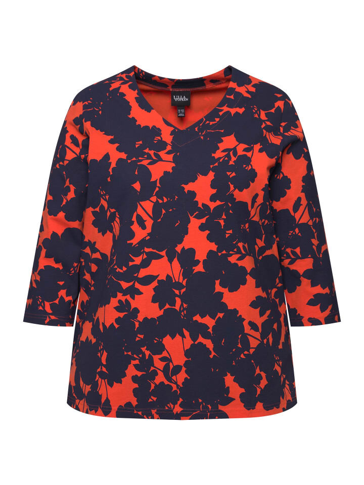 

Футболка Ulla Popken Shirt, цвет tomate