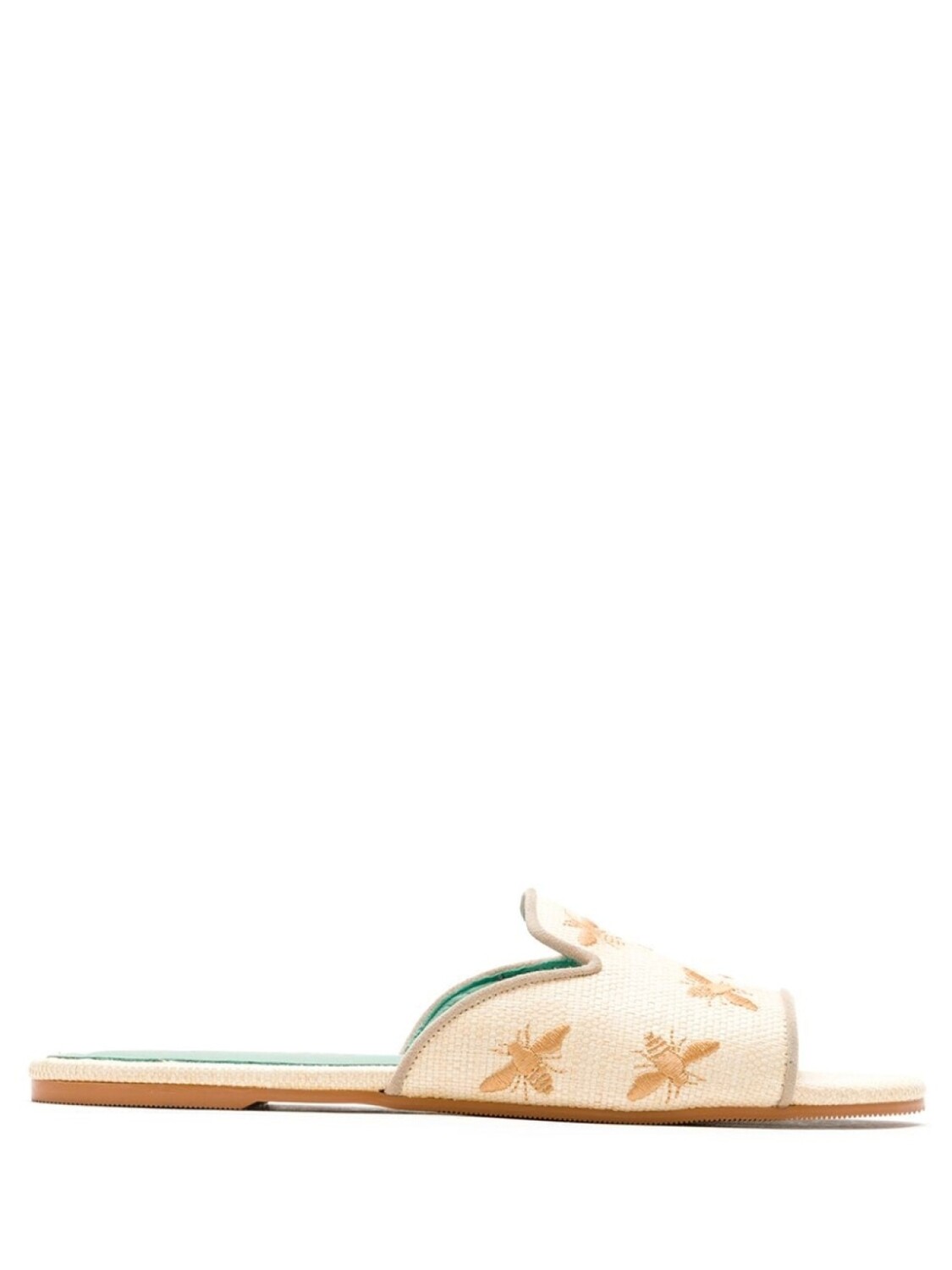 

Blue Bird Shoes соломенные шлепанцы Bees, нейтральный цвет