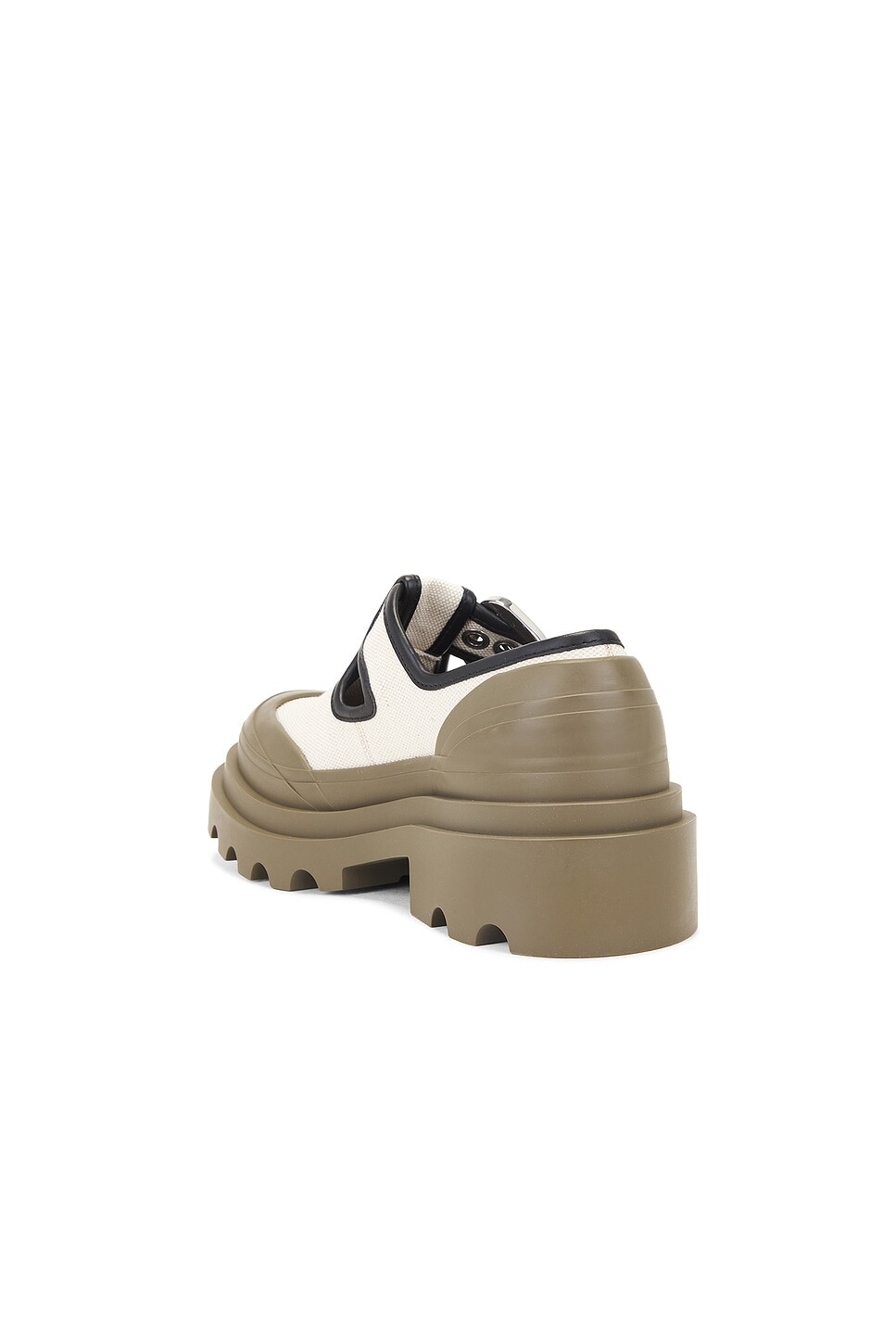 Балетки женские Trek Flat Bottega Veneta, цвет Natural, Black, & Liana — фото 2