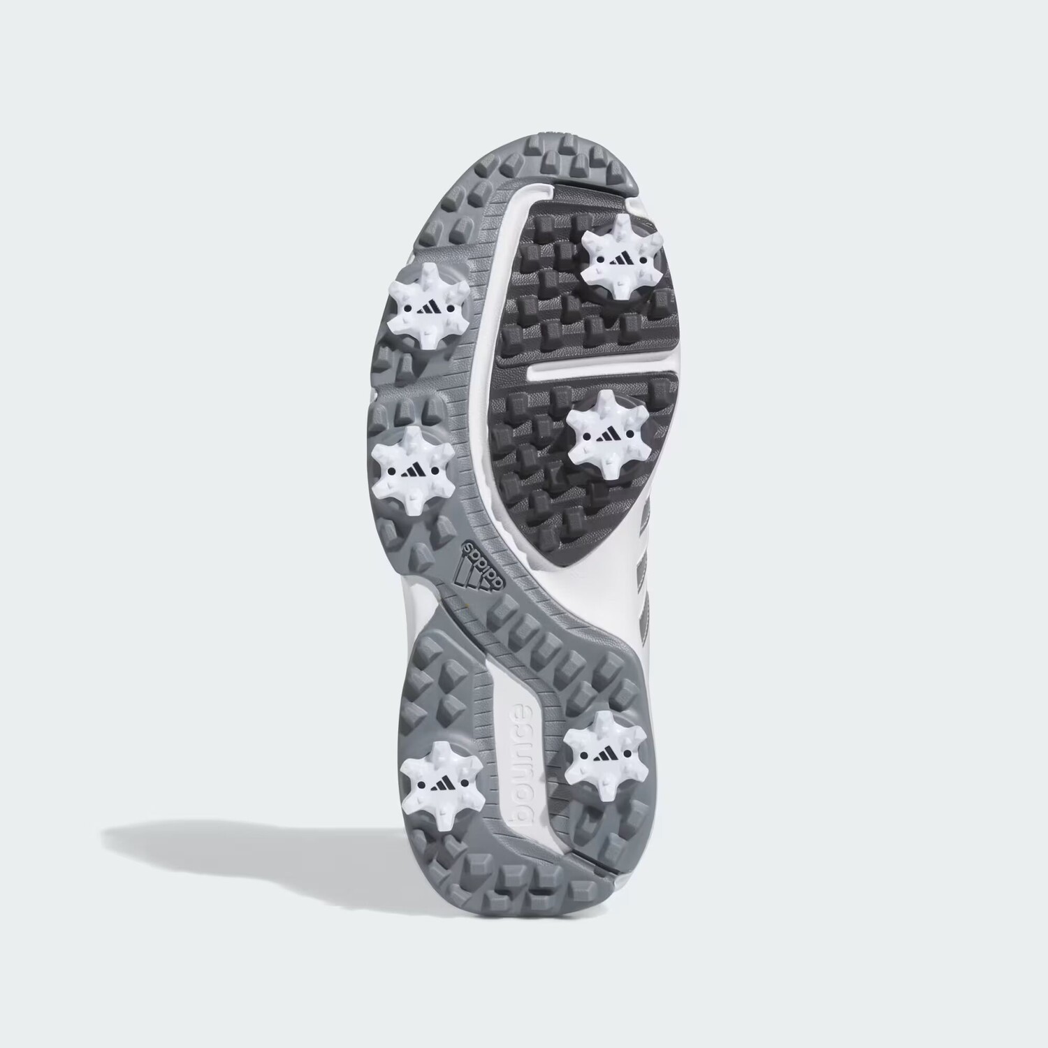 Детские туфли для гольфа Tour360 24 BOA Adidas, цвет Cloud White/Silver Metallic/Iron Metallic — фото 3