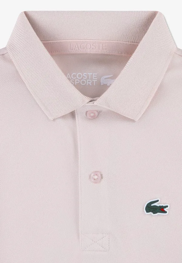 Спортивная поло-рубашка унисекс с силиконовым рисунком под крокодила Lacoste, Nidus — фото 3