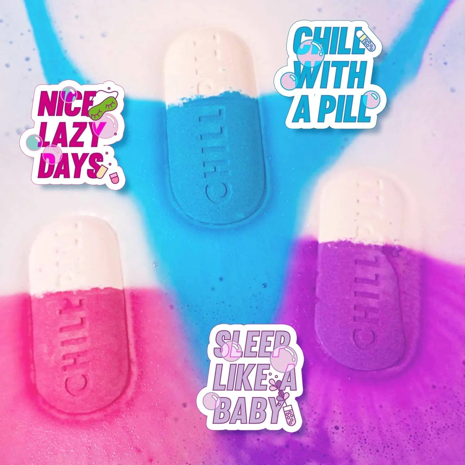 Бомбочки для ванны BODYNESS Chill Pill, 9 x 70 г Bodyness — фото 2