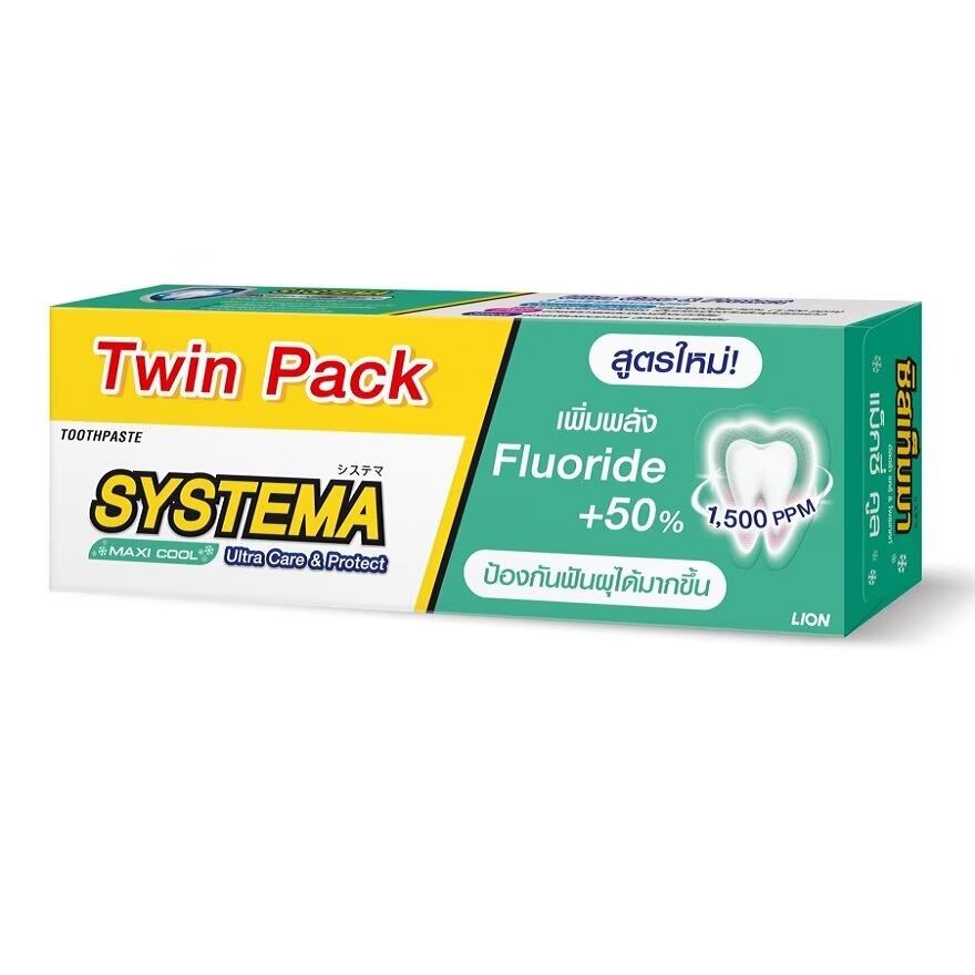 

Systema Зубная паста Ultra Care Protect Maxi Cool 140 G.Twin Pack, White