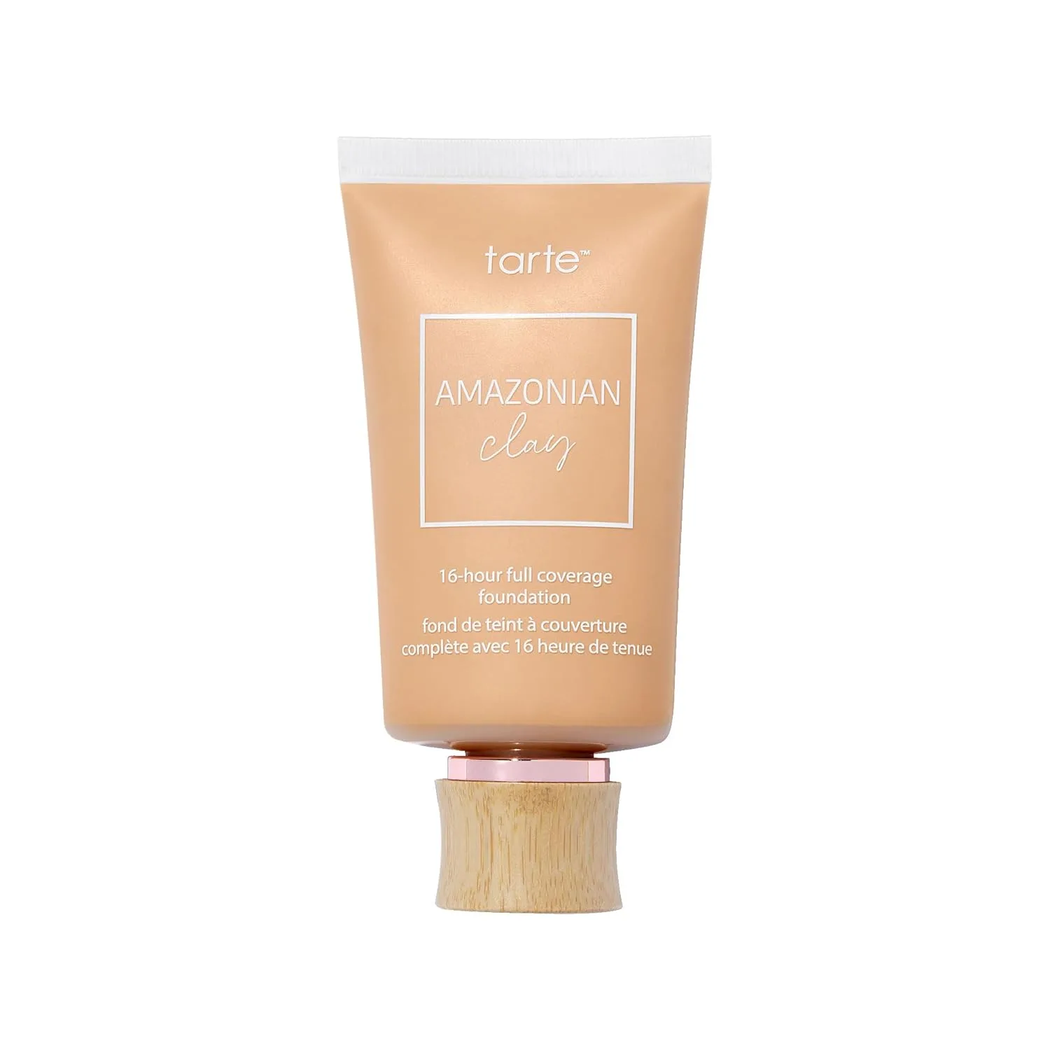 Тональный крем Tarte Amazonian Clay с матовым покрытием, обеспечивающий увлажнение и гладкость кожи в течение 16 часов. Веганский продукт, не тестируется на животных., medium sand