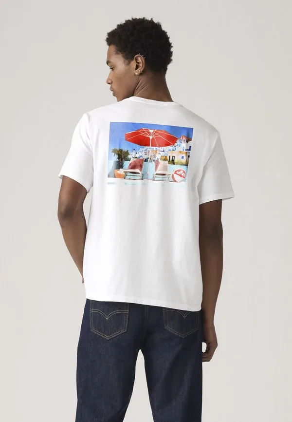 Футболка свободного кроя с принтом Levi'S, Coastal Creative Poolside Srt White Plus — фото 2