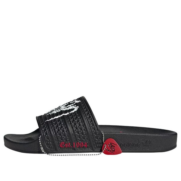 

Тапочки x korn adilette slides '30th anniversary' Adidas, черный