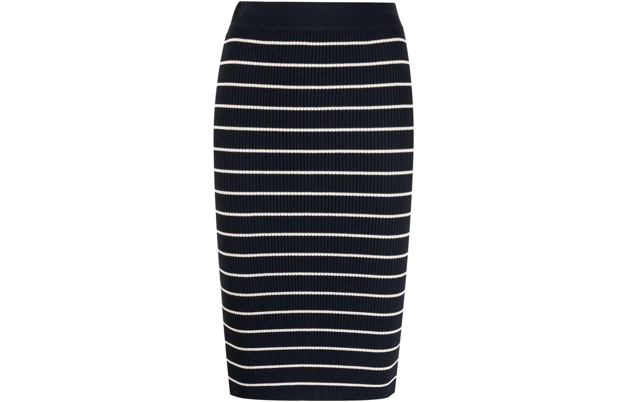 

PINKO Вязаная длинная юбка женская черная