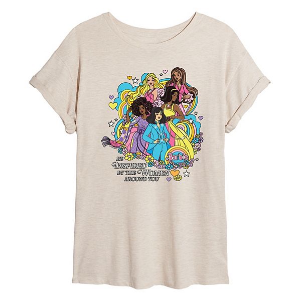 

Футболка Juniors oversized be inspired by the women around you Barbie, Beige, Красный, Футболка Juniors oversized be inspired by the women around you Barbie, Beige