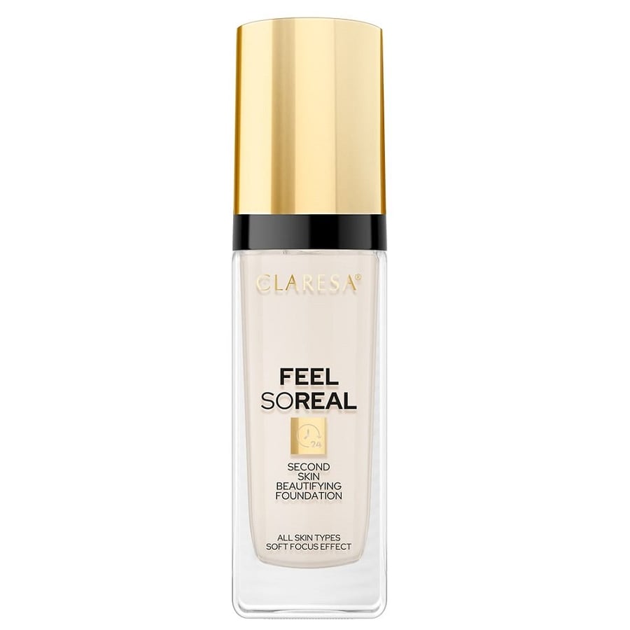 

Claresa, Feel So Real, тональная основа для лица Beautifying 01 Fair-Light 30 мл