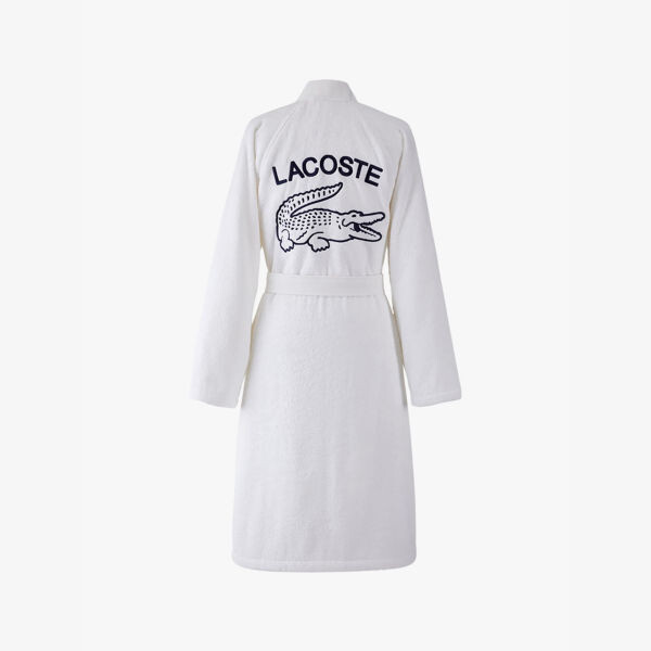 Халат Lacoste L défilé из органического хлопка, белый — фото 2