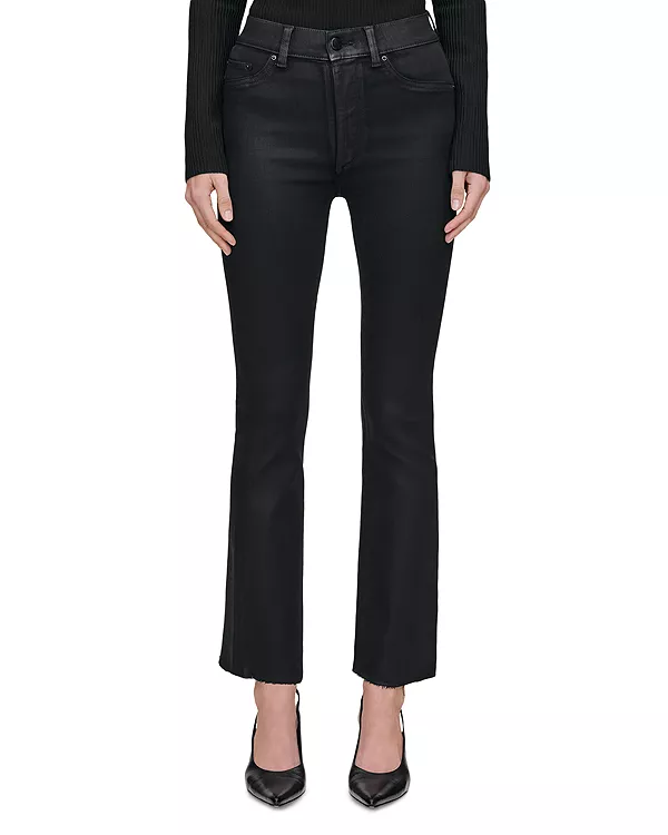 

Джинсы Bridget с высокой посадкой и покрытием, модель Instasculpt, черные, с покрытием. Dl1961, черный