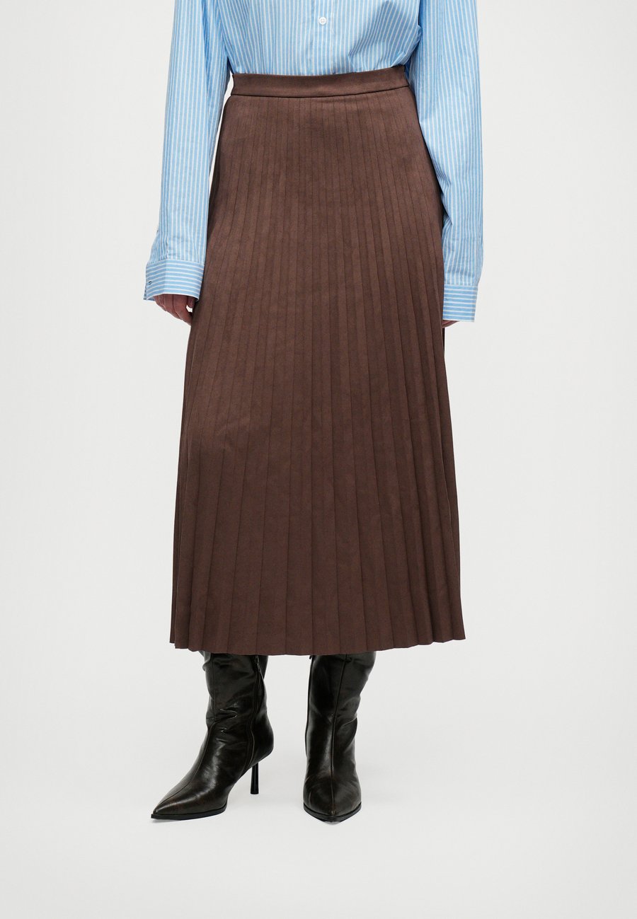 

Юбка ONLY ONLRINEA PLEAT SKIRT, Brown