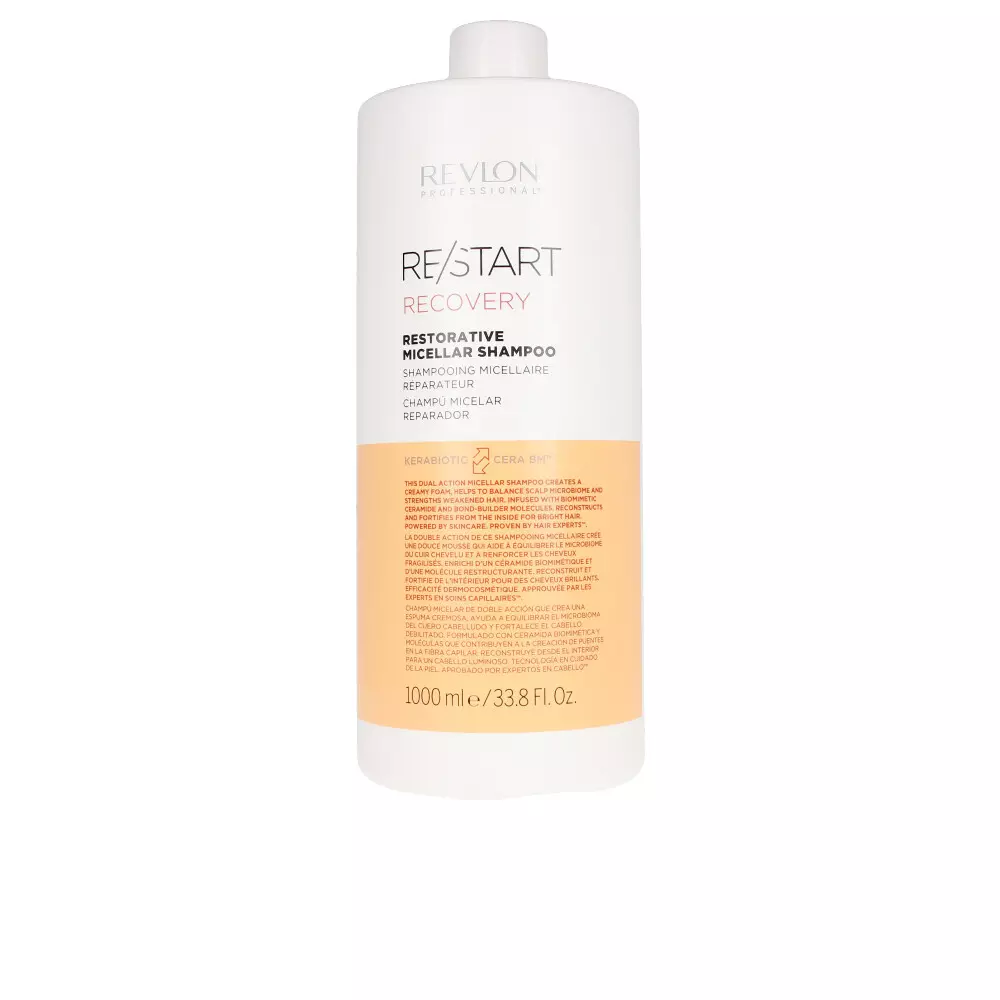 

Шампунь re-start recovery restorative micellar shampoo Revlon, 1000 мл.