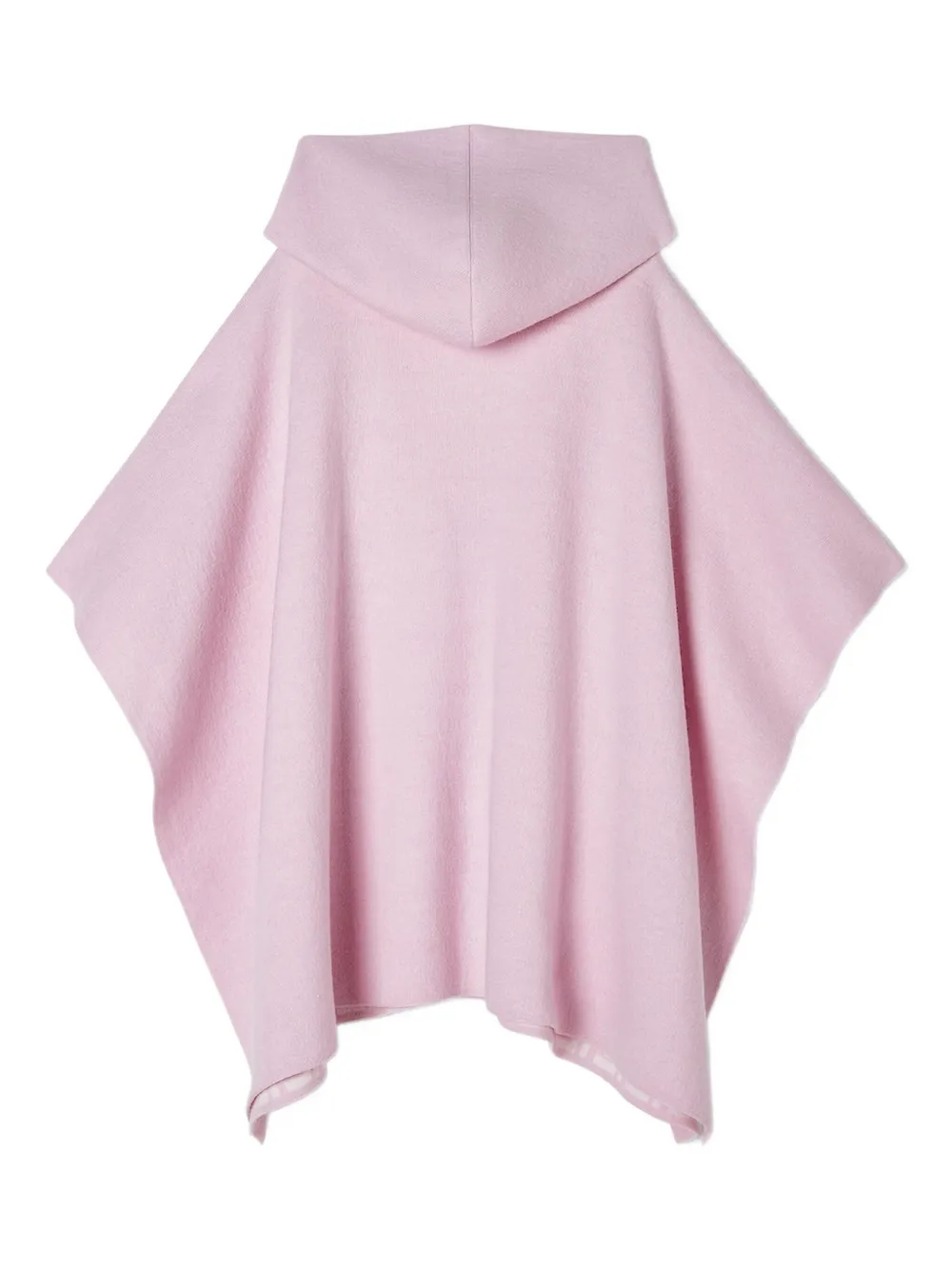 Шерстяной плащ с капюшоном и монограммой FF FENDI KIDS, розовый — фото 3