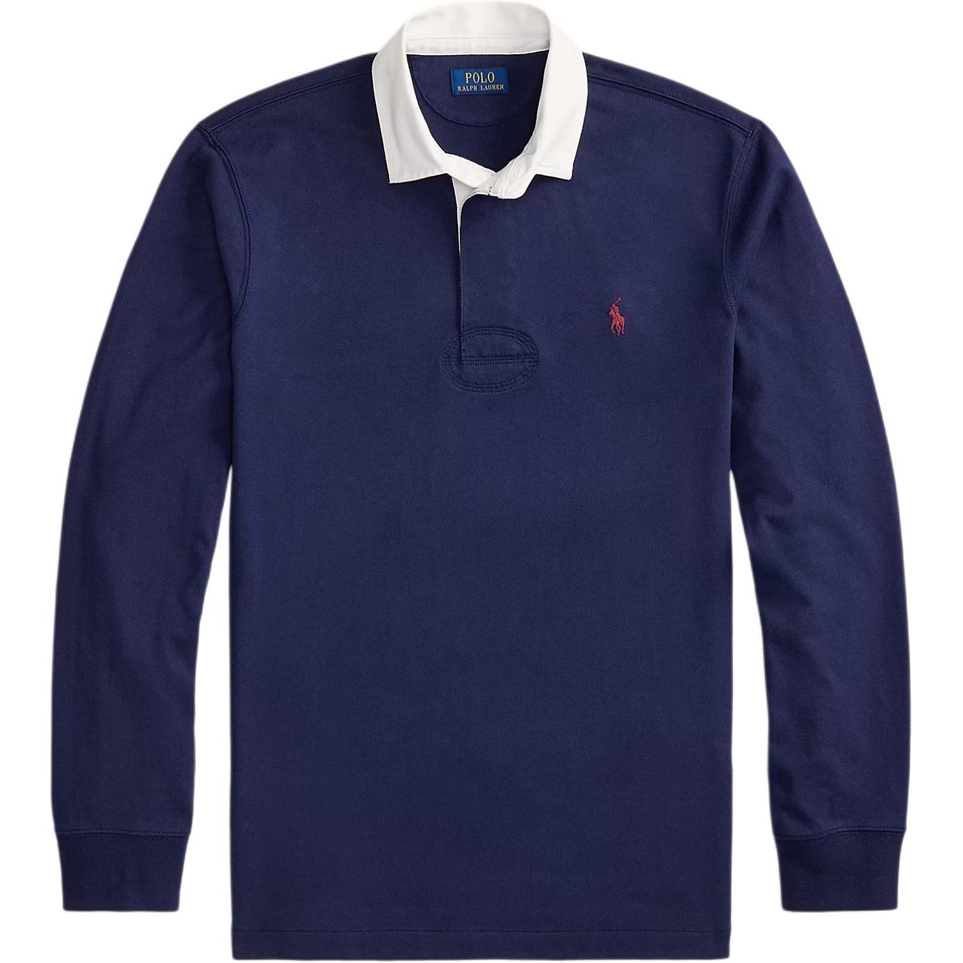 

Регбийная поло-рубашка с вышитым логотипом Polo Ralph Lauren, newport marine синий