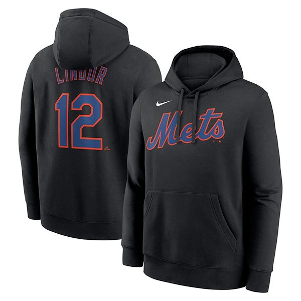 Толстовка с капюшоном мужская francisco lindor black new york mets с именем игрока и номером Nike — фото 2
