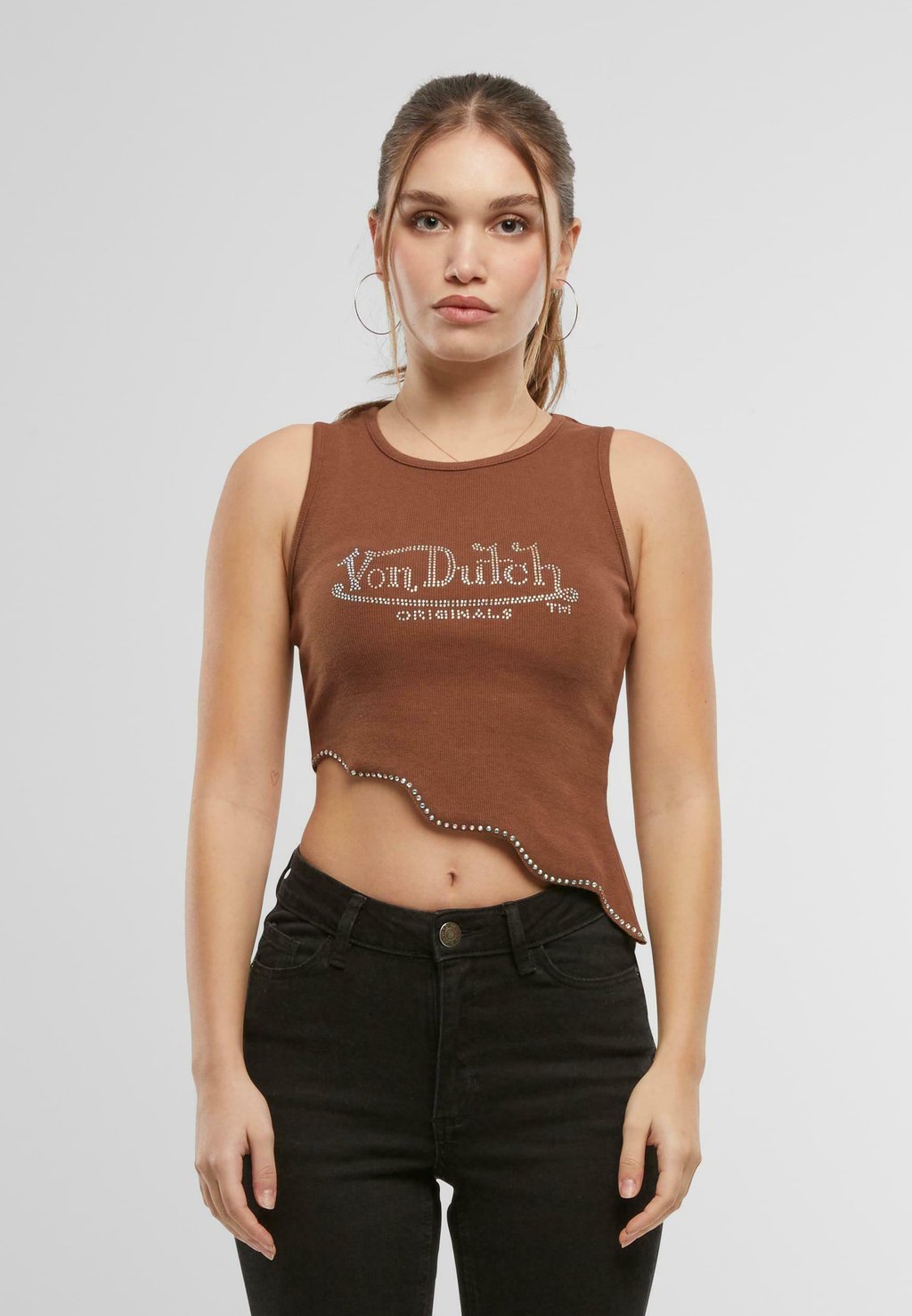 

Топ SHAY Von Dutch, коричневый