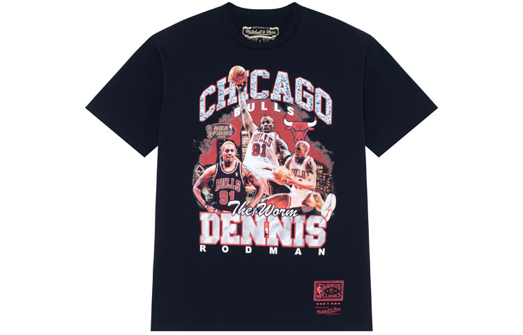

Mitchell Ness Футболка Mitchell & Ness унисекс, черная