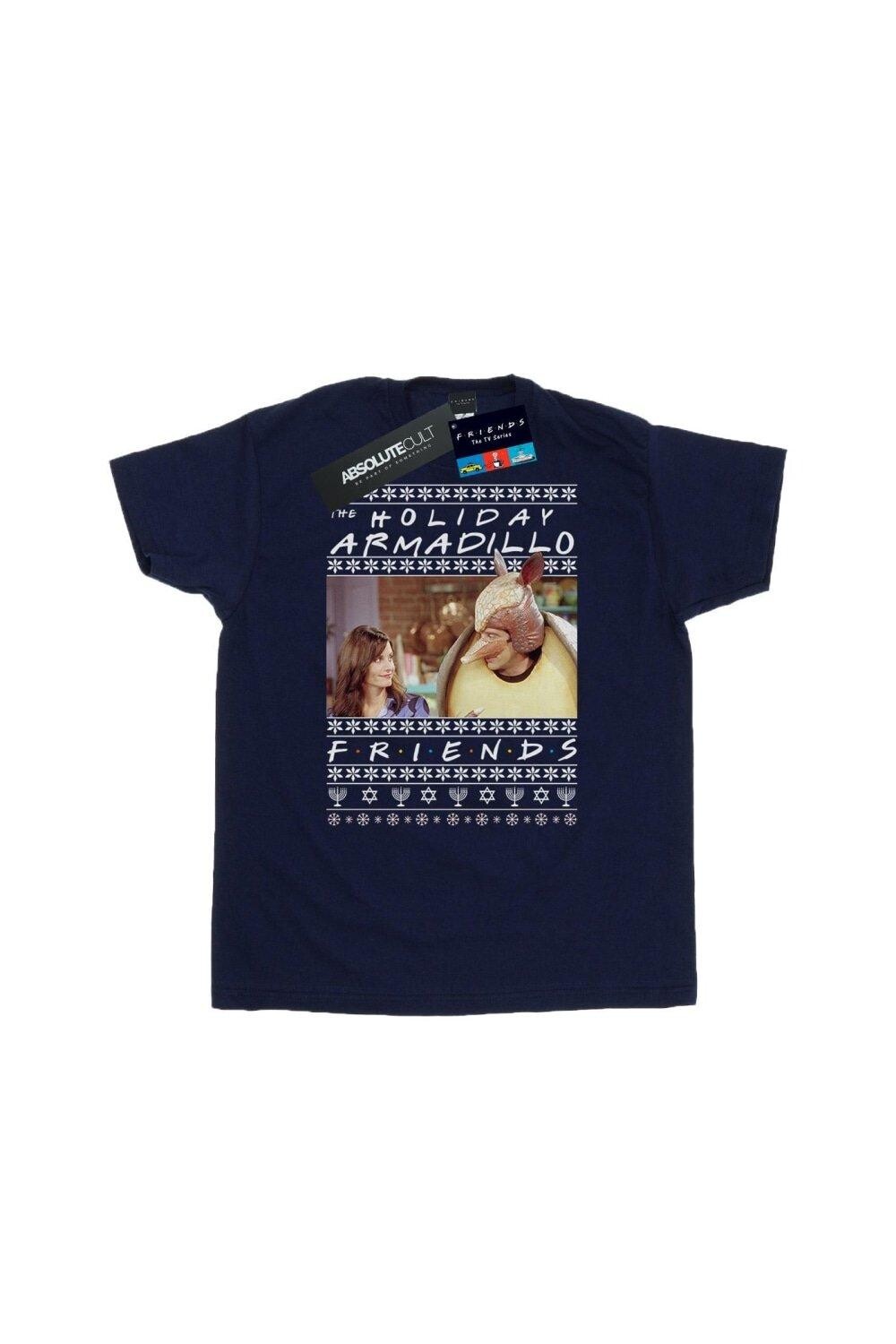 

Футболка Fair Isle Holiday Armadillo Friends, темно-синий