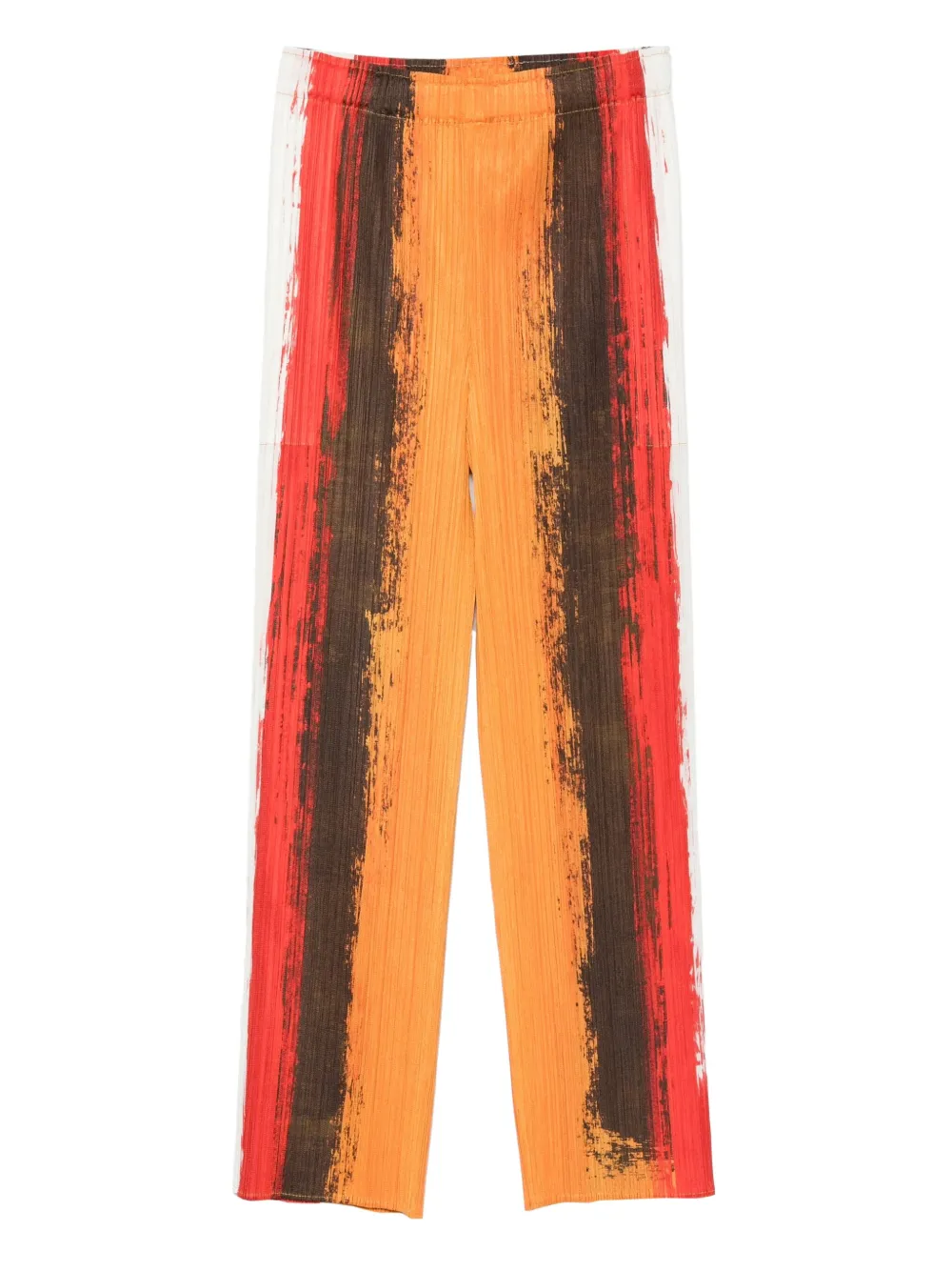 

Брюки в плиссированную полоску Pleats Please Issey Miyake, красный