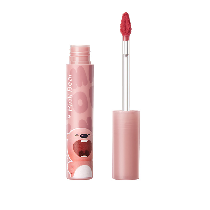 

Pink Bear Pinkbear Loopy Collaboration Pudding Mirror Dewy жидкая помада и Denim Lip Mud матовая легко растушевывающаяся блестящая 2g