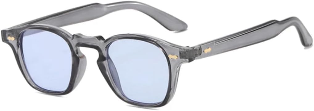 

Солнцезащитные очки с защитой UV400 | Линзы с мелкими заклепками, конфетного цвета | Для женщин и мужчин, для занятий спортом на открытом воздухе и вождения DSVIGF, Gray Blue