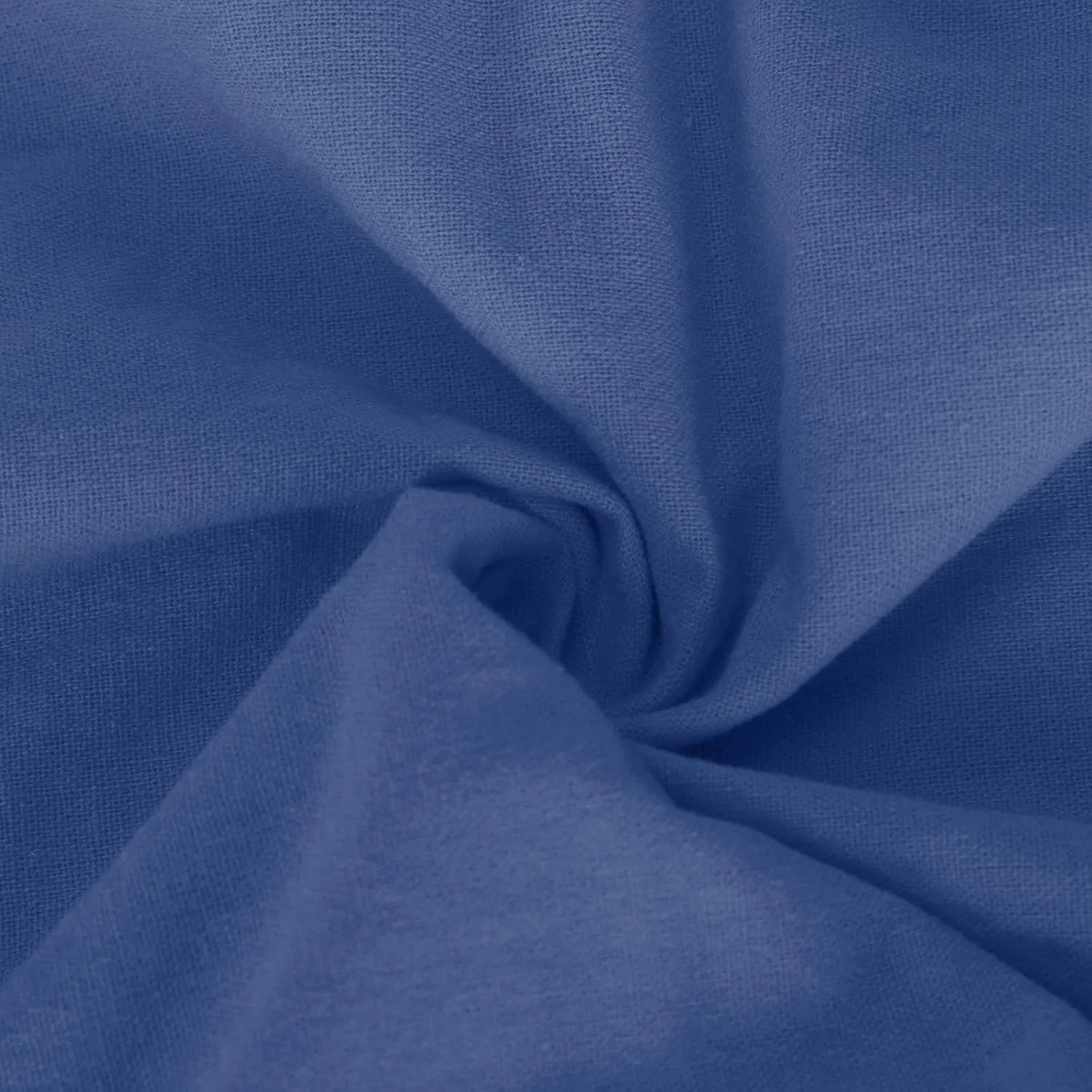 Брюки палаццо женские, хлопок и лен, на завязке, высокая талия, Blue32 — фото 2