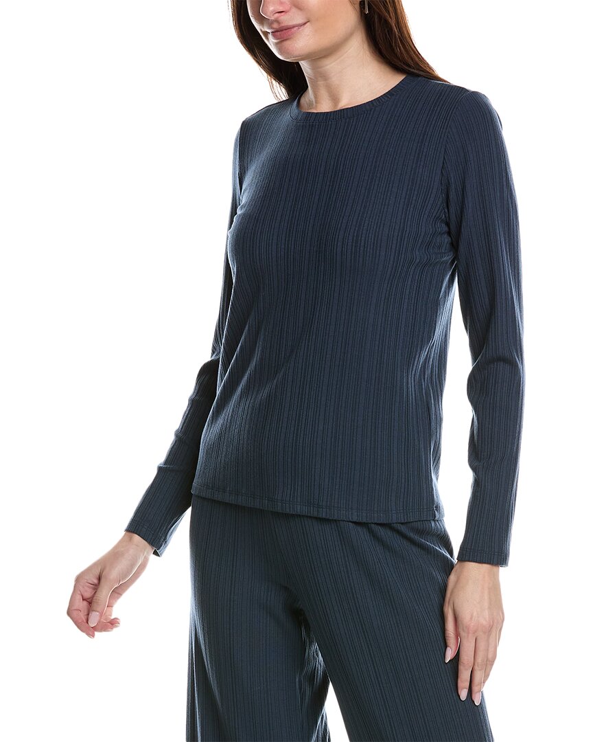 

EILEEN FISHER Топ в рубчик с разноцветным узором, синий