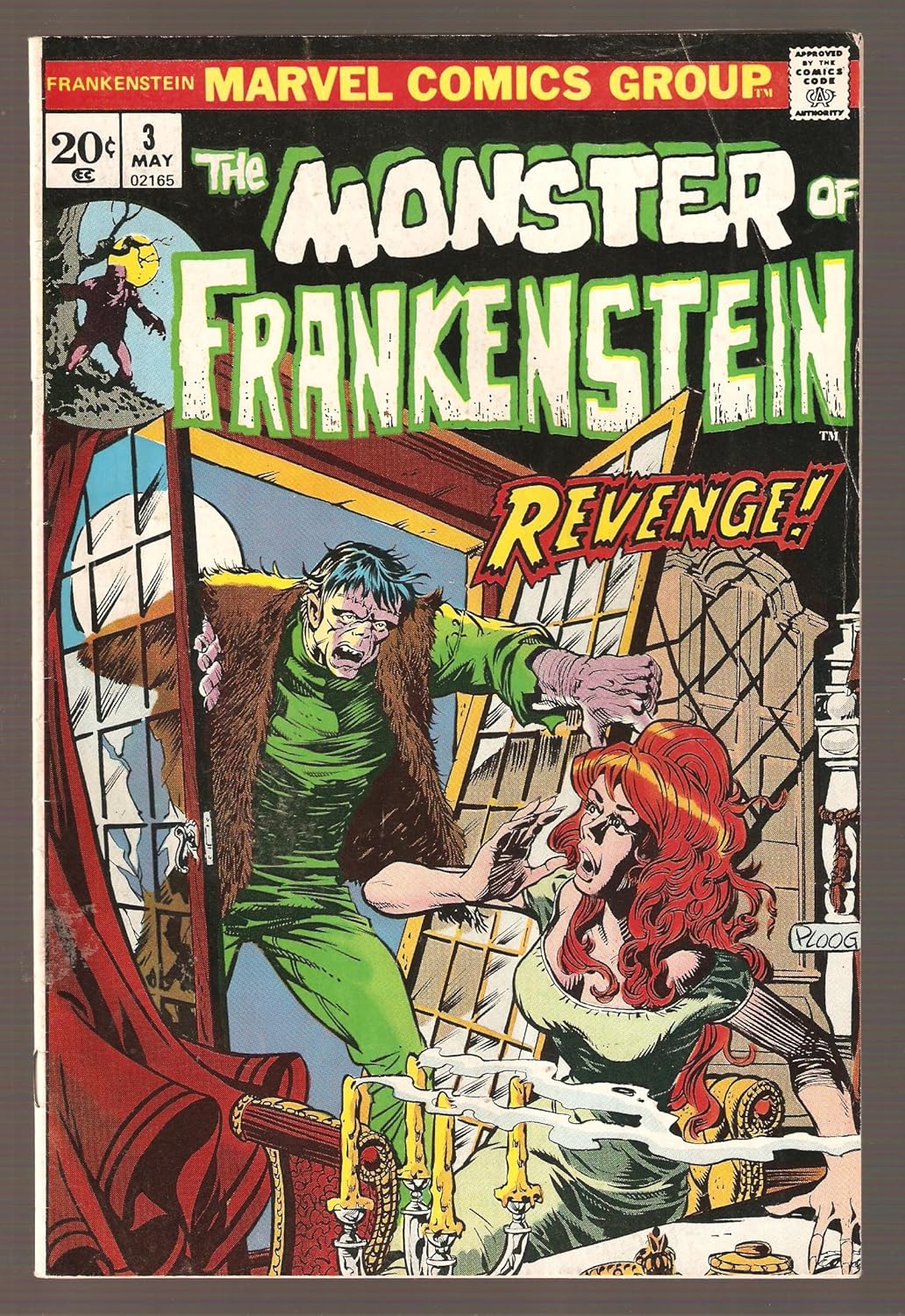 

Monster of Frankenstein No 3 Marvel Comics (monster of frankenstein revenge, vol 1 may 1973) (Stan Lee)