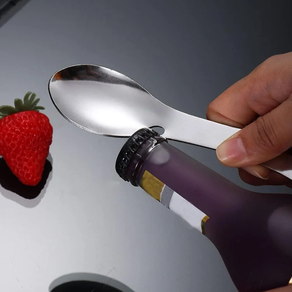 Набор Spork Spoon Fork Combination Set с ложкой, вилкой, ножом, открывалкой для бутылок и консервов WitBicg — фото 4