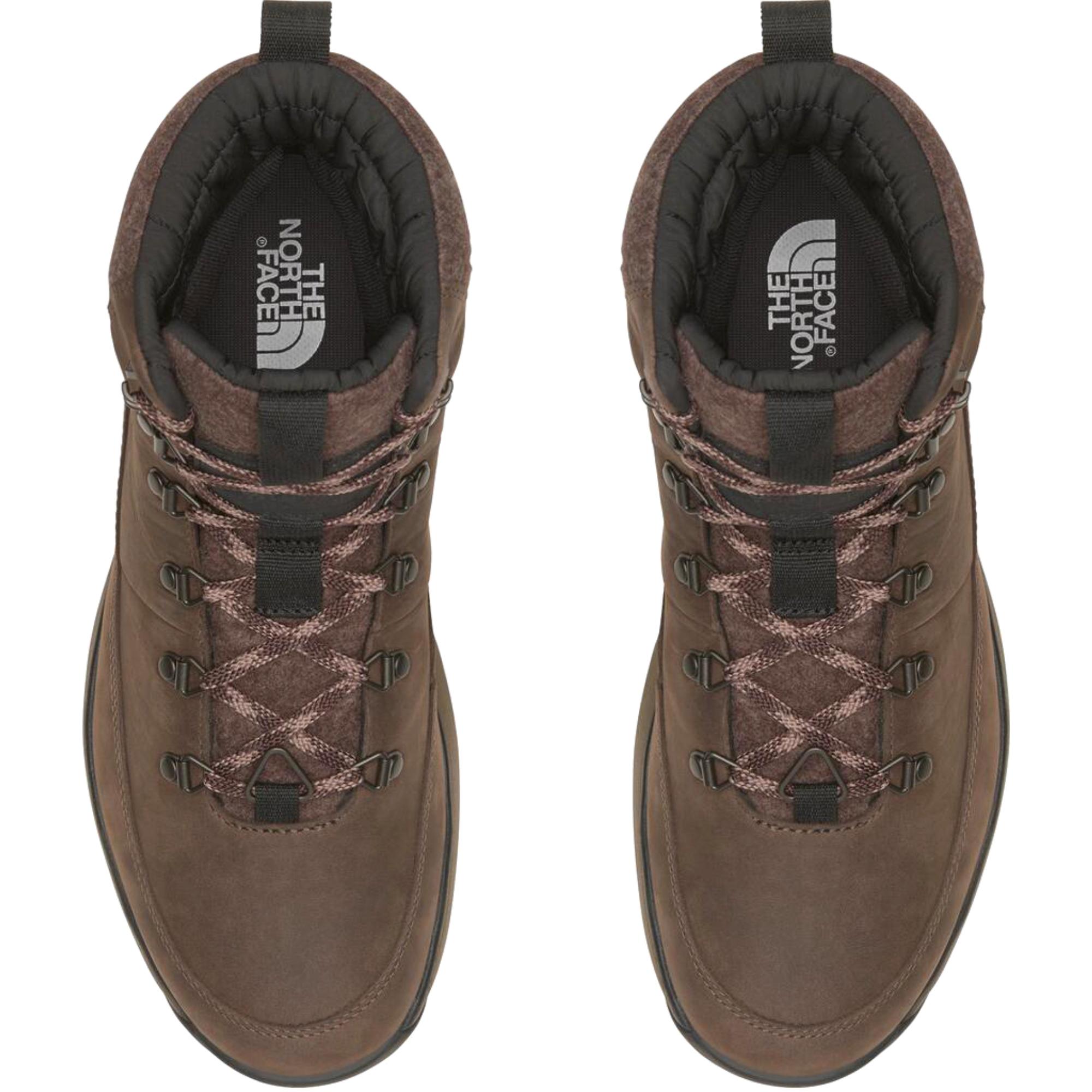 Мужские водонепроницаемые кожаные ботинки Bergen The North Face, Demitasse Brown/TNF Black — фото 3