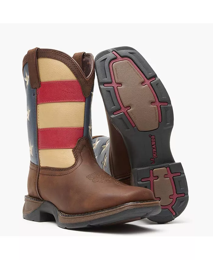 Детские Lil' Rebel от Kids' Patriotic Western Boot Durango, коричневый — фото 2