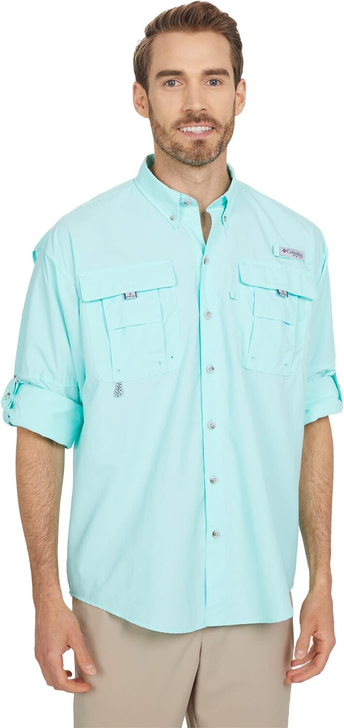 

Рубашка Columbia Bahama II Long Sleeve Shirt, цвет Gulf Stream