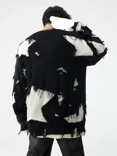 Мужской свитер Punk Loose Oversized, круглый вырез — фото 4