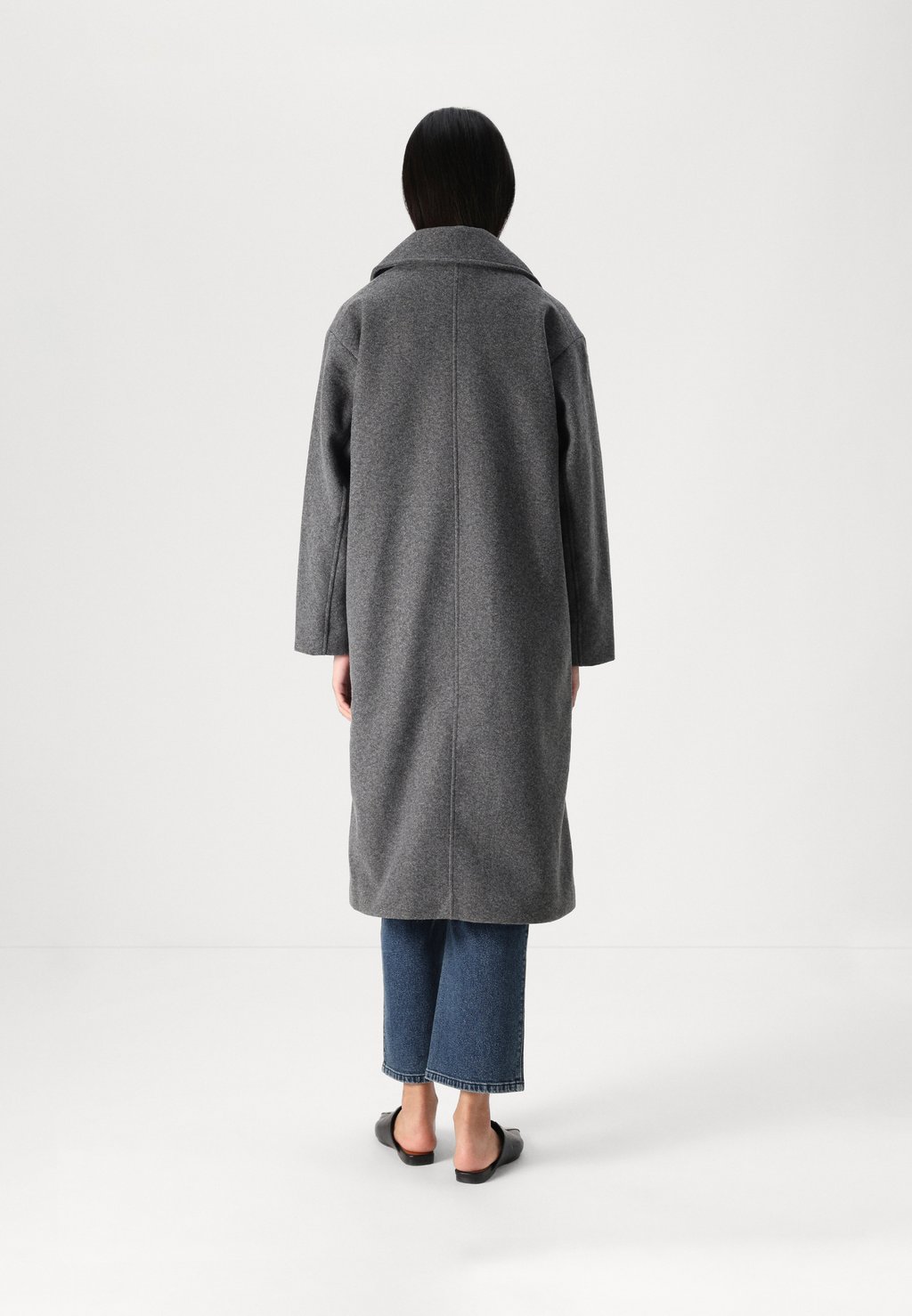 

Классическое пальто SHAWL COAT Gina Tricot, серый