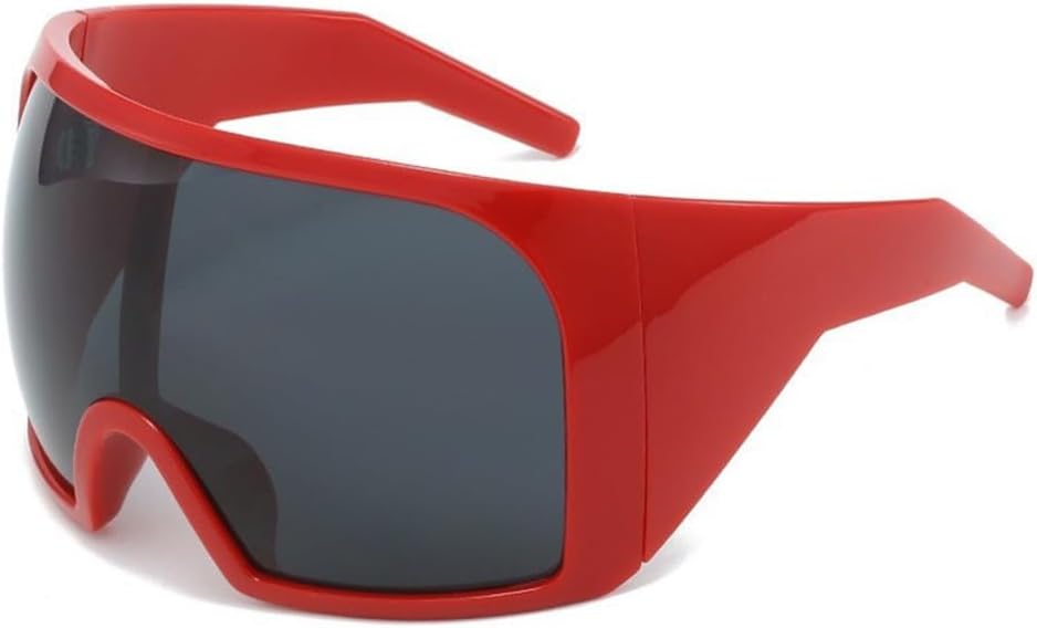 

Большие солнцезащитные очки в стиле панк с маской, спортивные солнцезащитные очки для женщин и мужчин, ретро-очки-щитки, цельные солнцезащитные очки generic, C7 Red Gray