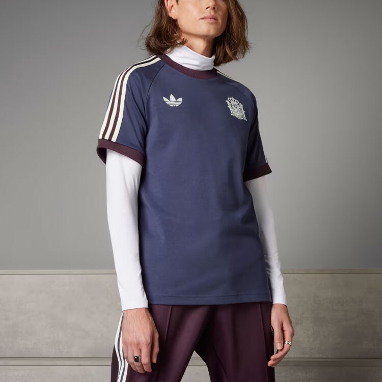 Футболка Spain Adicolor Classics с тремя полосками, синяя Adidas Originals, синий — фото 2