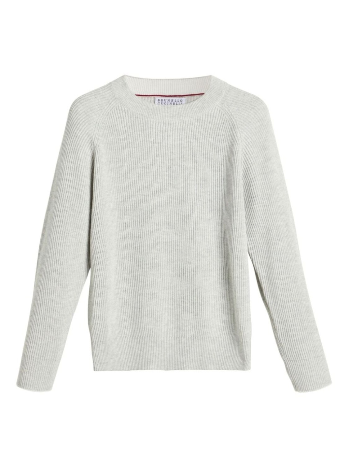 

Brunello Cucinelli Kids джемпер из хлопчатобумажной пряжи в рубчик, белый