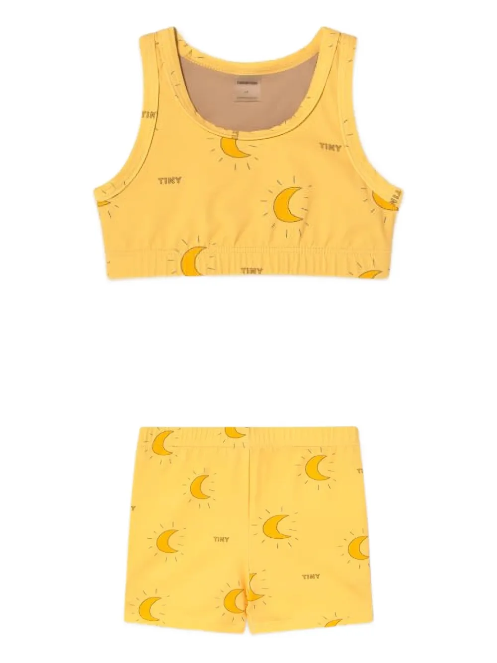 

Комплект из топа и шортов с принтом Tiny Cottons, желтый