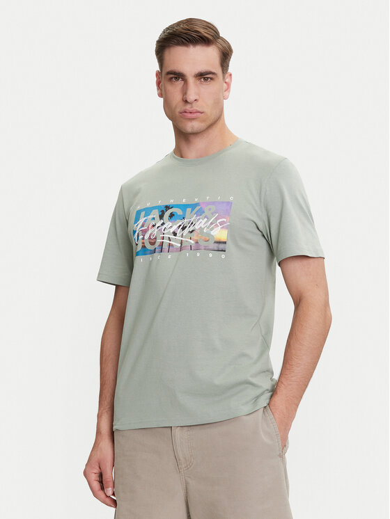 

Футболка стандартного кроя Colton 12268438 Jack&Jones, зеленый