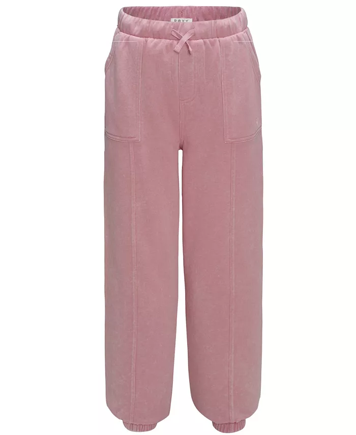 

Детские джоггеры Shoreline с вышитым логотипом для девочек 7-16 лет Roxy, розовый