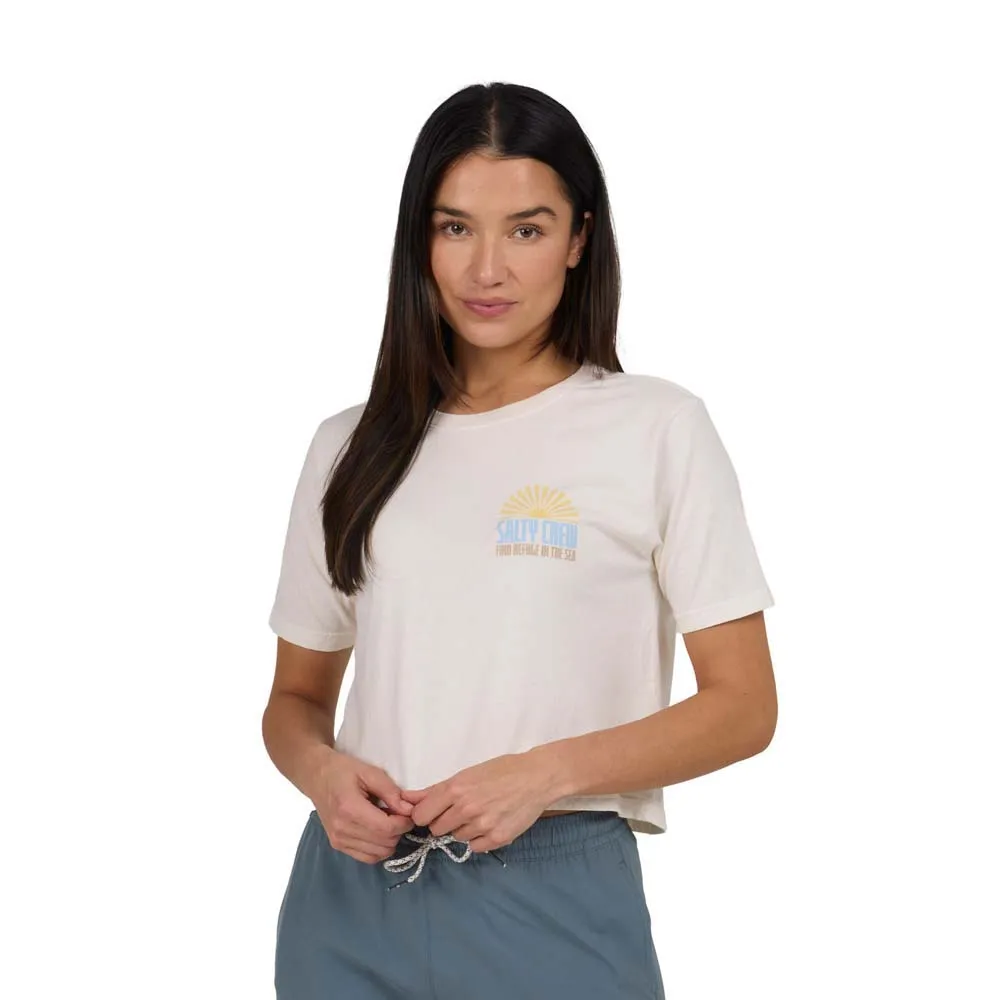 

Футболка с коротким рукавом Salty Crew In the rays crop, белый
