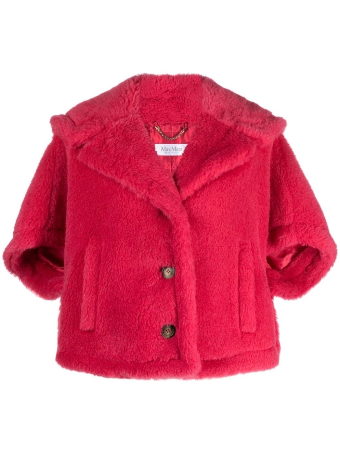 

Max Mara шерстяной топ с короткими рукавами, розовый